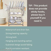 Stainless Steel 24x18 Kitchen Rack Stand - Large Capacity, efficient organization for modern kitchens